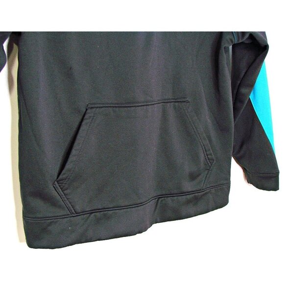 Under Armour Fleece Pullover Color Block Hoodie Sweatshirt Front Pockets Logo L - Picture 2 of 12